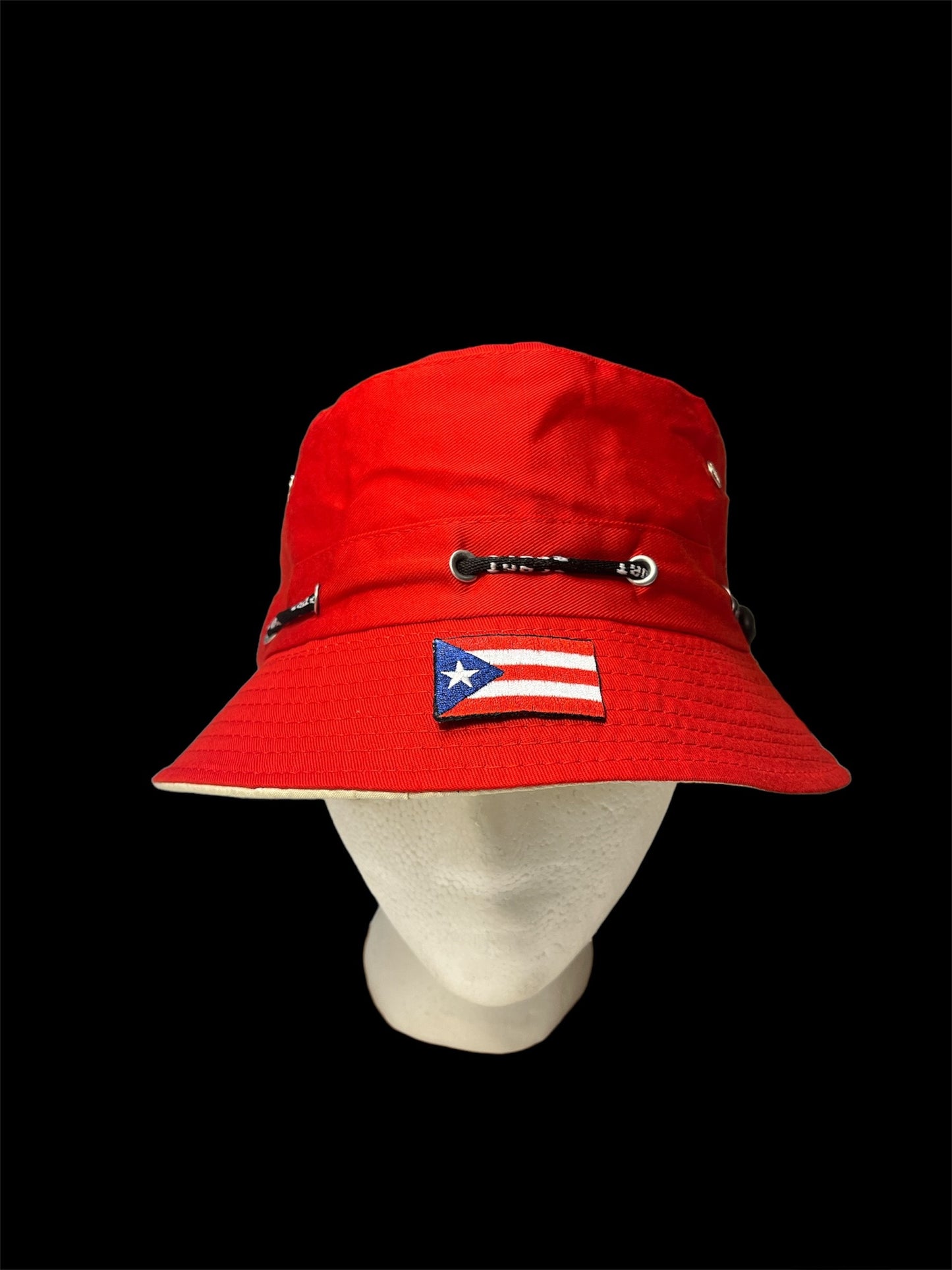 Gorra tipo Pescador Rojo -Puerto Rico